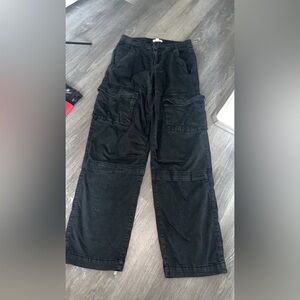 Black cargo pants